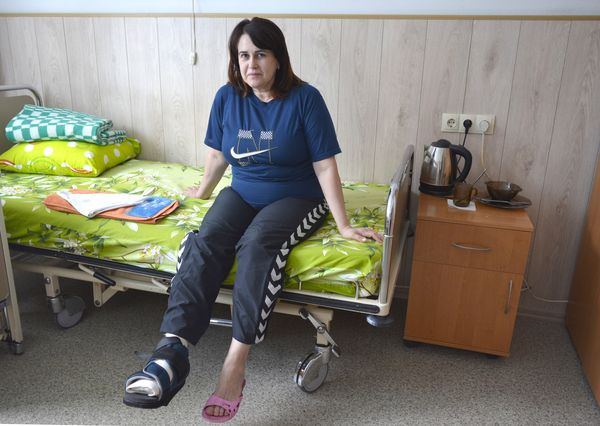 Ортопеды Запорожской областной больницы помогли Тамаре Николаевне избавиться от косточки на стопе