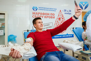 Фото 9_Студенты Запорожского медицинского колледжа своим примером призвали всех запорожцев поддержать марафон донорства